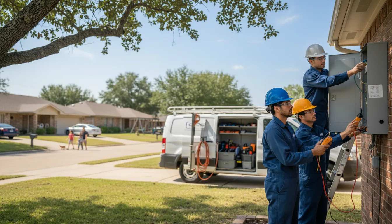 Certified electrician providing emergency electrical services in Mason City, IA
